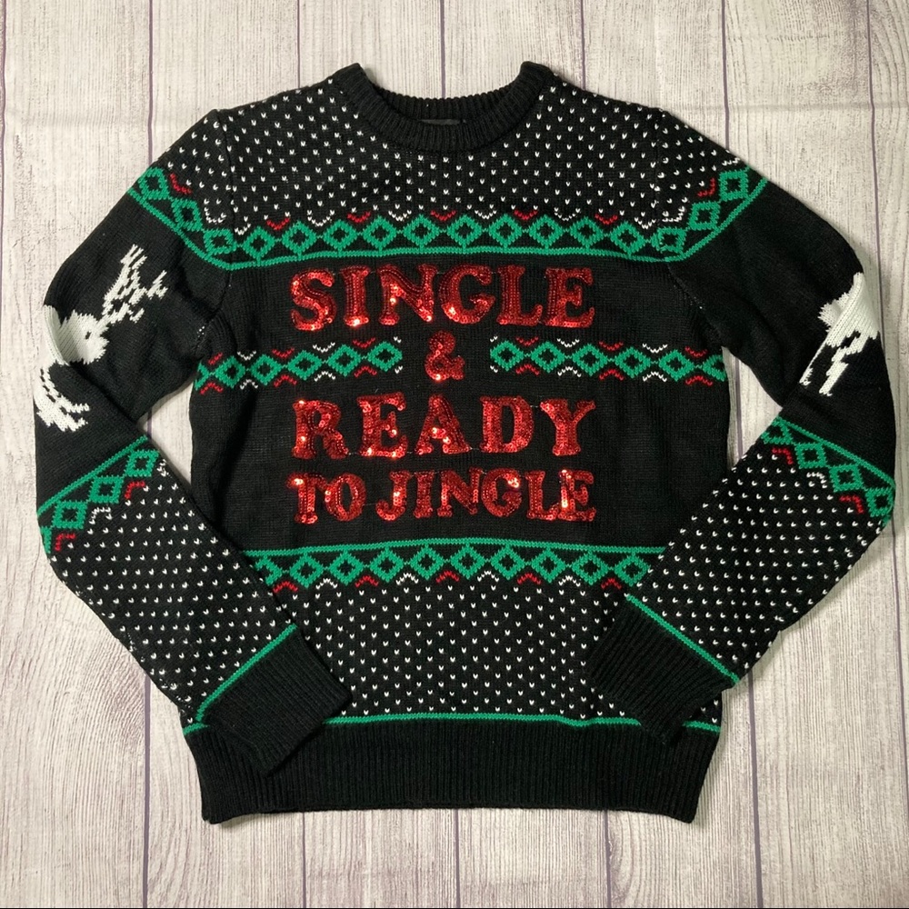 Single and Ready to Jingle Ugly Christmas Sweater